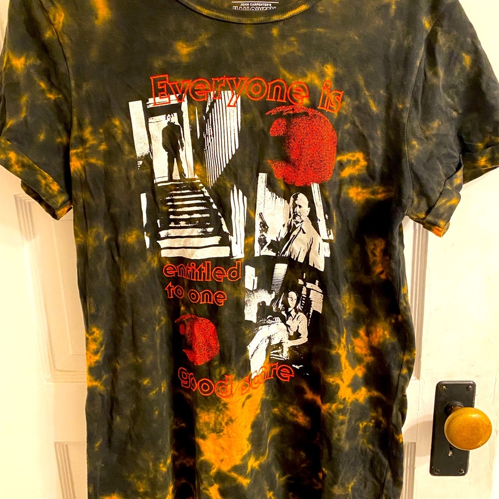 Tie dye “Halloween” T-shirt dress